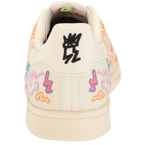 NEW adidas Originals Stan Smith Pride Shoes Men's Size 11.5 Cream White #GX6394 - Picture 10 of 15